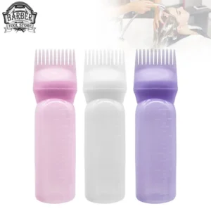 Hair Oil Applicator Bottle Professional Hairdressing Dyeing Comb Bottles Barbershop Hairdresser Coloring Supplies