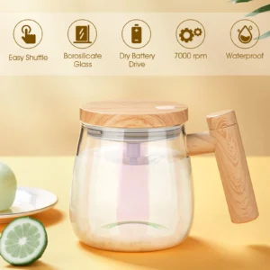 Self Stirring Mug 400ML 7000RPM Electric High Speed Mixing Mug With Waterproof Automatic Mix Cup for Coffee Milk Protein Powder