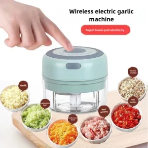 Mini Wireless Electric Garlic Crusher 100ml/250ml Mini Garlic Crusher Portable Wireless Electric Chopper USB Charging Ginger Chili Vegetable Masher Machine
