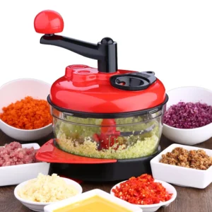 1.5L High-capacity Multi-function Kitchen Manual Food Processor Meat Grinder Vegetable Chopper Shredder Cutter Egg Blender
