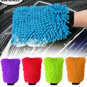 Microfiber Car Wash Glove Scratch Free High Absorbent Cleaning for Car AutoTruck Motorcycle Bicycle Glass Windows Cleaning Tools