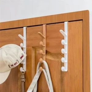 Bedroom Door Hanger Clothes Hanging Rack Over The Door Plastic Home Storage Organization Hooks, Purse Holder For Bags Rails