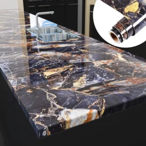 Width Marble Self Adhesive Wallpaper Vinyl Wall Stickers Waterproof Contact Paper For Kitchen Decorative Film Home Decor