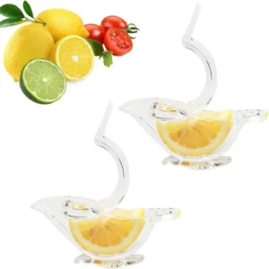 Acrylic Manual Lemon Squeezer New Kitchen Tools Transparent Mini Juicer Handheld Portable Wedge Squeezer Anti-Corrosion