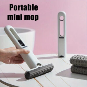Portable mini mop self squeeze
