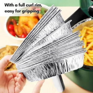 Round Aluminum Foil Plate For Air Fryer 10 Pcs