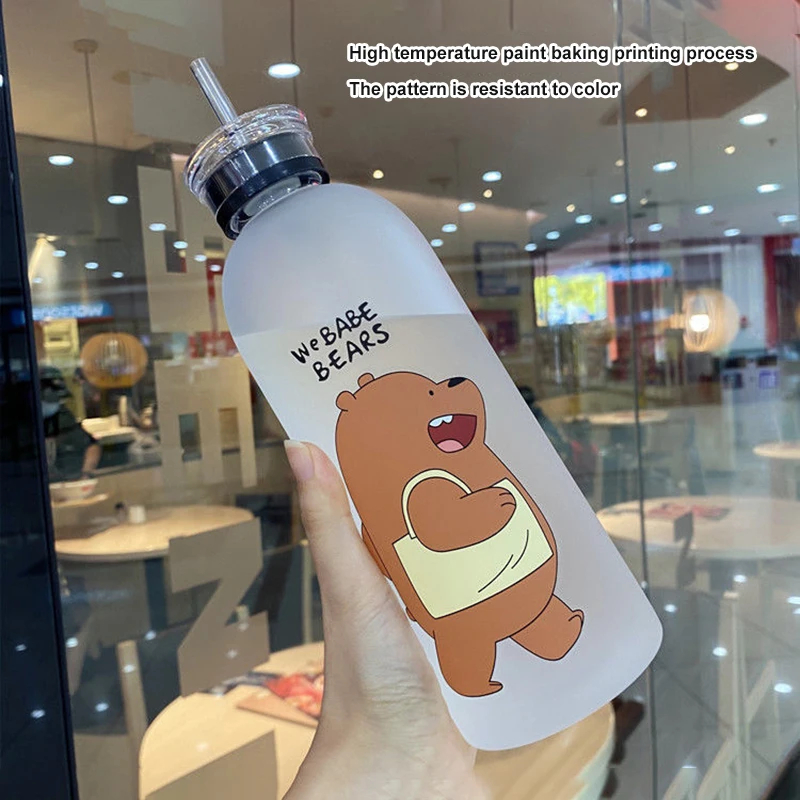 Panda Bear Bottle (Transparent)