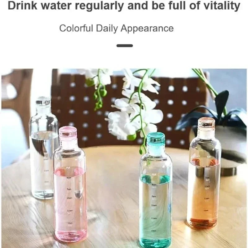 Transparent Scale Water Bottle Creative Large Capacity