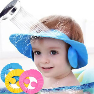 Baby Shower Cap Bathing Cap Soft Adjustable Visor Hat Safe Shampoo Shower Bathing Protection Bath Cap for Toddler, Baby, Kids, Children