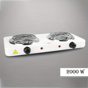 Electric Stove (Double) for cooking, Hot Plate heat up in just, Easy to clean, 2000W