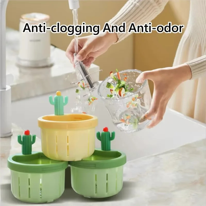 Cactus Kitchen Sink Drain Strainer Automatic