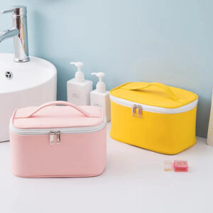 Leather Cosmetic Handbag