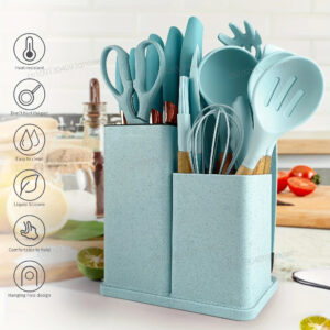 SLIICONE SPOON SET WITH KNIFE SET