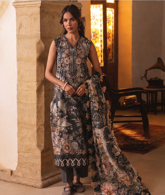 3-Piece Unstitched Suit
